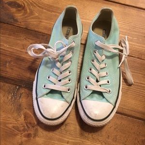 Women’s sea foam converse